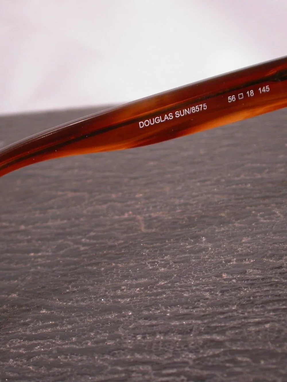Seraphin Douglas Tortoise Stripe Sunglasses Hand Made in Japan   FRAME ONLY